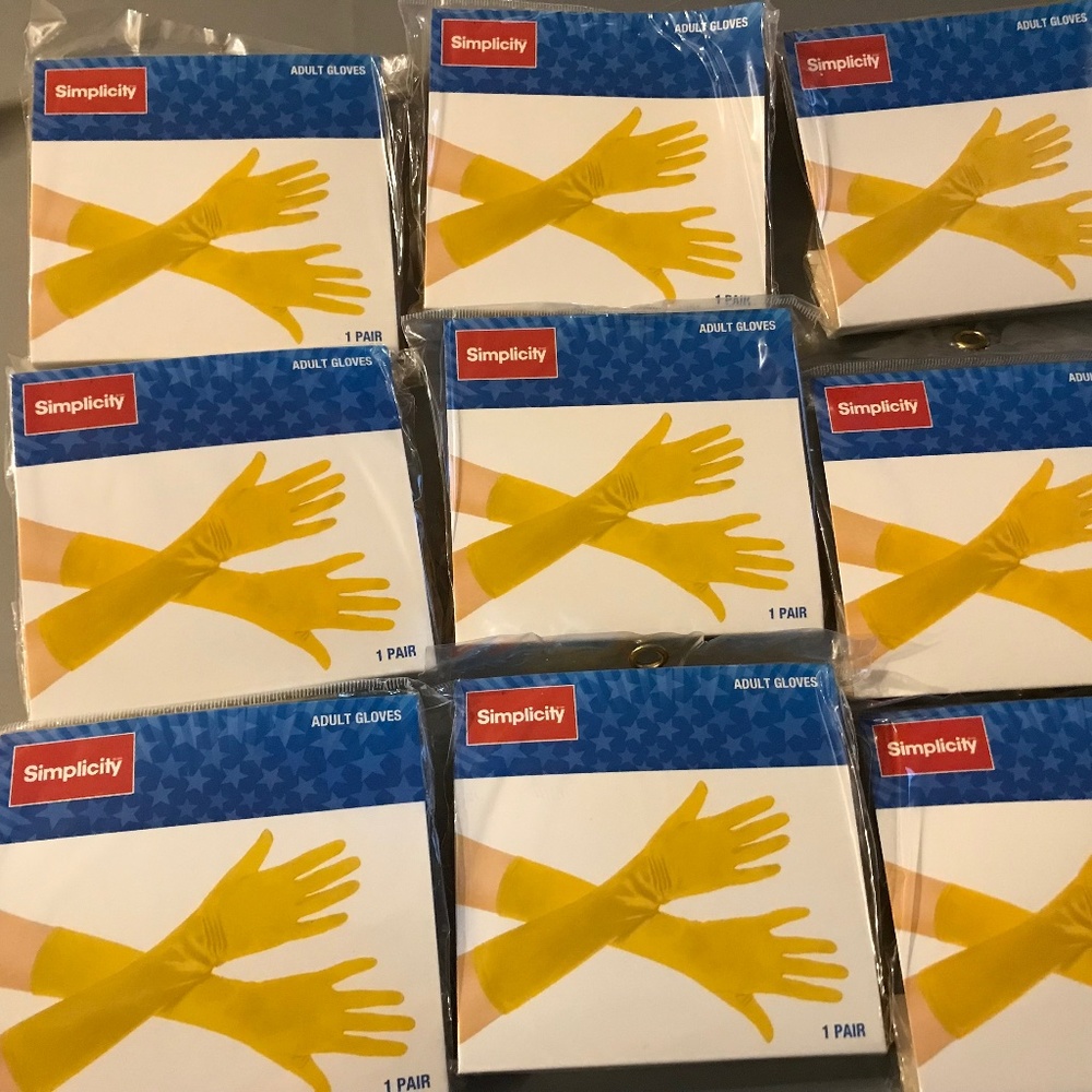18 pair simplicity yellow hero adult glove kitchen